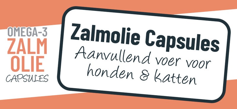 Aniculis Zalmolie capsules - Aanvullend voer voor je hond of kat Aniculis Zalmolie capsules - Aanvullend voer voor je hond of kat
