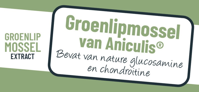 Groenlipmossel Extract van Aniculis - Bevat van nature glucosamine en chondroïtine Groenlipmossel Extract van Aniculis - Bevat van nature glucosamine en chondroïtine