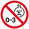 LET OP: Niet geschikt voor kinderen van 0 - 3 jaar.