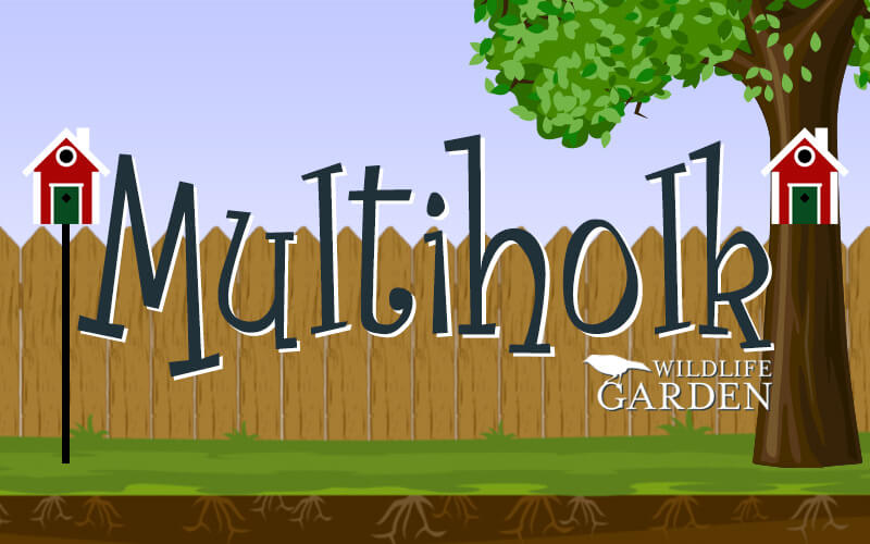 Multiholk van Wildlife Garden - Nestkast en voederhuis in één!